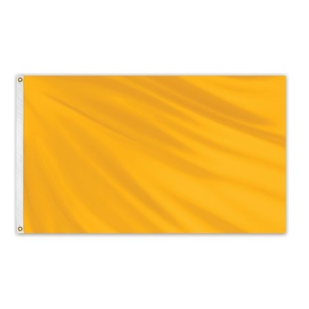 Solid Color Outdoor Nylon Flag 3' x 5' - Spanish Yellow -  GLOBAL FLAGS UNLIMITED, 204665